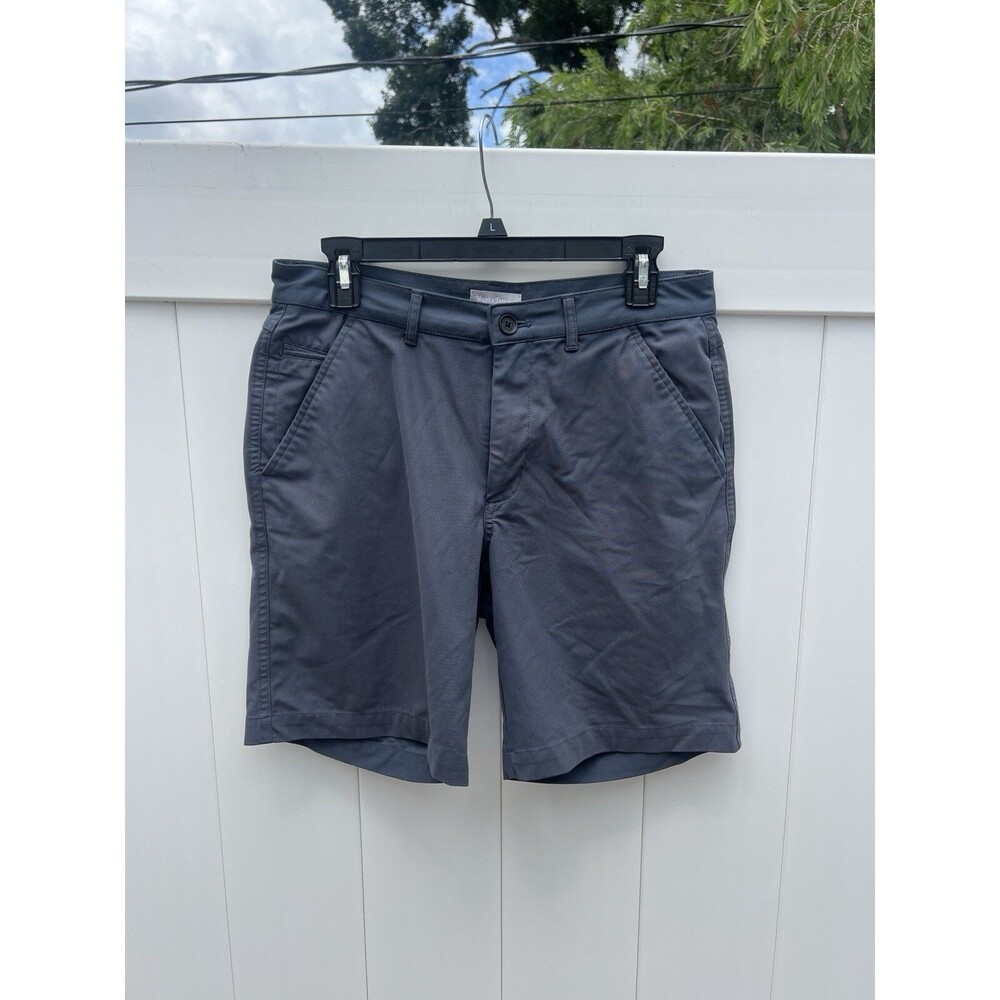 Hickey Freeman Chino Shorts Mens Size 30 Dark Gray Flat Front Outdoor